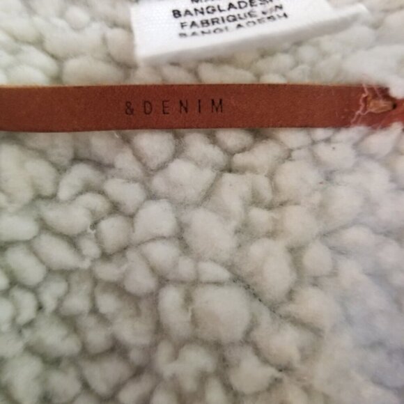 Denim Winter Coat Women's 6 Lined Denim Faux Fur Lined Mid Length Jacket - Picture 8 of 9